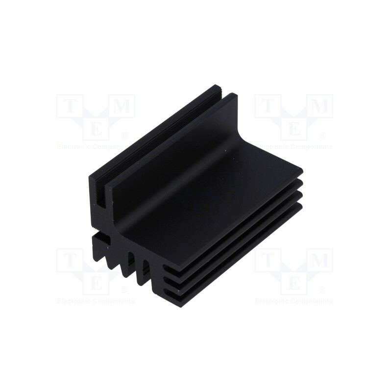 10 pcs : SK125-50SA - Heatsink: extruded, TO220, black, L: 50mm, W: 30mm, H: 28mm, 8K/W