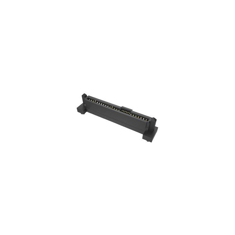 1 pcs - Amphenol ICC Vertical Receptacle Edge Connector, 68-Contacts, 0.8 mm, 1.27 mm Pitch, 2-Row