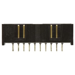 10 pcs - 5103308-5 TE Connectivity AMP-LATCH Series, 2.54mm Pitch, 20 Way 2 Row Shrouded Straight PCB Header, Through Hole