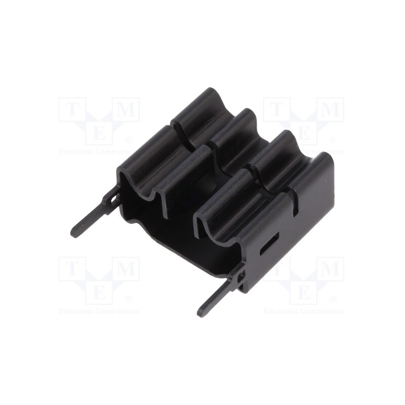 10 pcs : ATS-PCB1055 - Heatsink: extruded, TO220, black, L: 19mm, W: 22mm, H: 11mm, aluminium