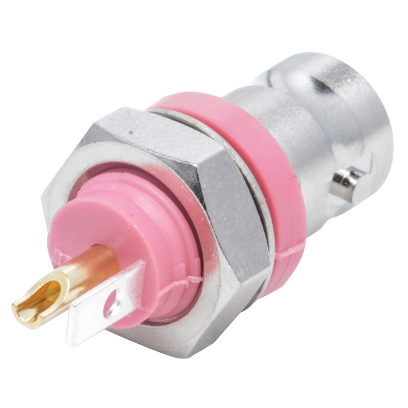1 pcs - Telegartner, jack Panel Mount BNC Connector, 50Ω, Solder Termination, Straight Body
