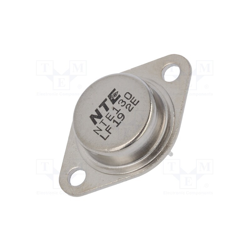 10 pcs : NTE130 - Transistor: NPN, bipolar, 60V, 15A, 115W, TO3