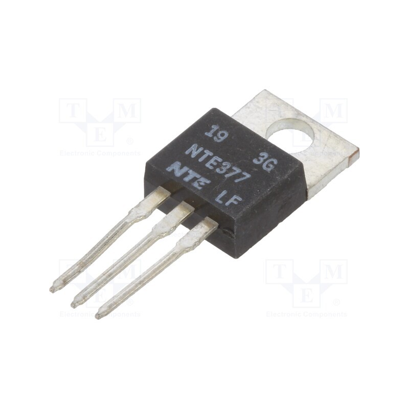 10 pcs : NTE377 - Transistor: NPN, bipolar, 80V, 10A, 50W, TO220