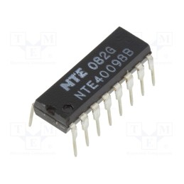 10 pcs : NTE40098B - IC: digital, buffer,inverting, Ch: 6, THT, DIP16