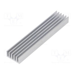 10 pcs : SK 652 100 AL - Heatsink: extruded, grilled, natural, L: 100mm, W: 21mm, H: 10mm, raw