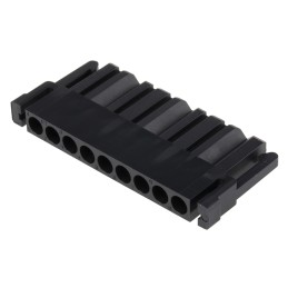 10 pcs - TST09PF00 / 192990-0990 ITT Cannon, Trident Connector Housing, 5.08mm Pitch, 9 Way, 1 Row