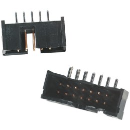 10 pcs - 5103308-8 TE Connectivity AMP-LATCH Series, 2.54mm Pitch, 40 Way 2 Row Shrouded Straight PCB Header, Through Hole