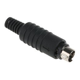 10 pcs - MP-371 S/8 Lumberg 8 Pole Miniature Din Plug, 1A, 100 V ac, Male, Cable Mount