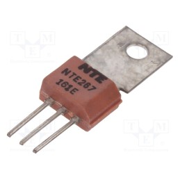 10 pcs : NTE267 - Transistor: NPN, bipolar, Darlington, 30V, 0.5A, 6.25W, TO202N