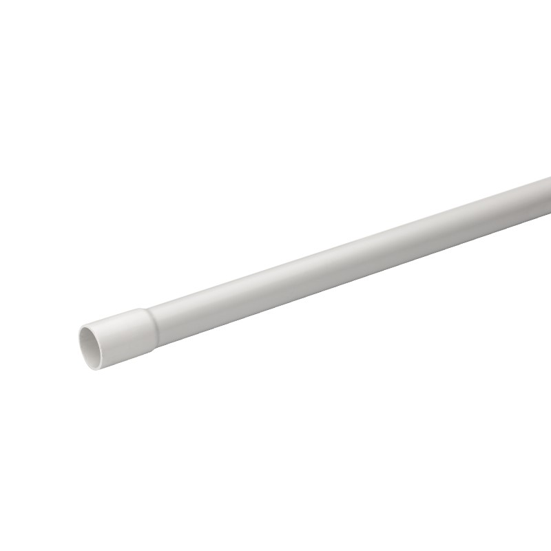 10 pcs - IMT50525 Schneider Electric Rigid Conduit, 21.4mm Nominal Diameter, PVC, White