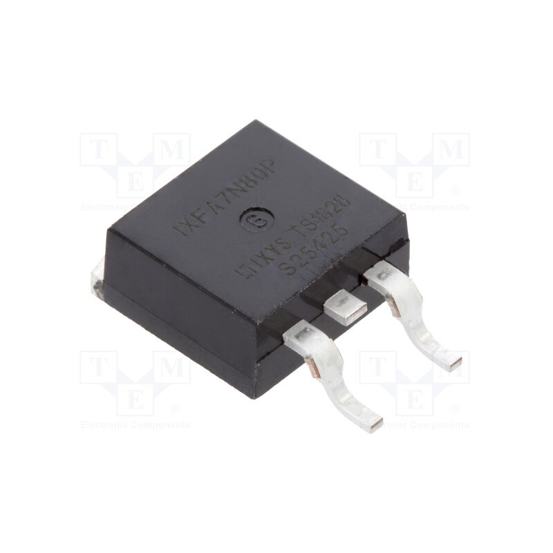 10 pcs : IXFA7N80P - Transistor: N-MOSFET, Polar™, unipolar, 800V, 7A, 200W, TO263, 250ns