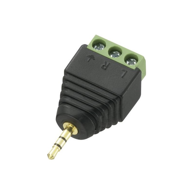 10 pcs - RS PRO Jack Plug Cable Mount Phone Plug Adapter Plug, 3Pole 5A