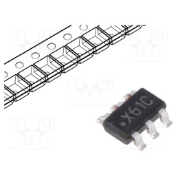 10 pcs : DAC121S101CIMK/NOPB - IC: D/A converter, 12bit, Ch: 1, 2.7÷5.5V, TSOT23-6