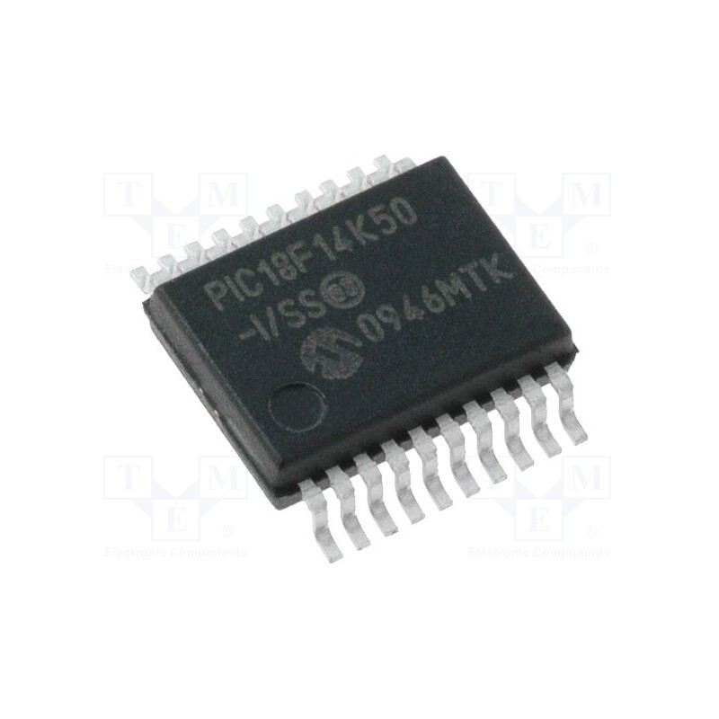 10 pcs : PIC18F14K50-I/SS - IC: PIC microcontroller, 16kB, 48MHz, 1.8÷5.5VDC, SMD, SSOP20,