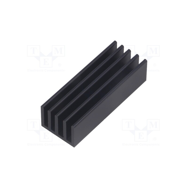 10 pcs : SK 633 50 SA - Heatsink: extruded, grilled, black, L: 50mm, W: 19mm, H: 14mm