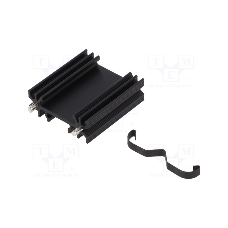 10 pcs : PR28/38/MC - Heatsink: extruded, H, TO202,TO218,TO220,TOP3, black, L: 38mm