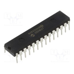 10 pcs : AVR32DA28-I/SP - IC: AVR microcontroller, SPDIP28, 1.8÷5.5VDC, Ext.inter: 23, Cmp: 3