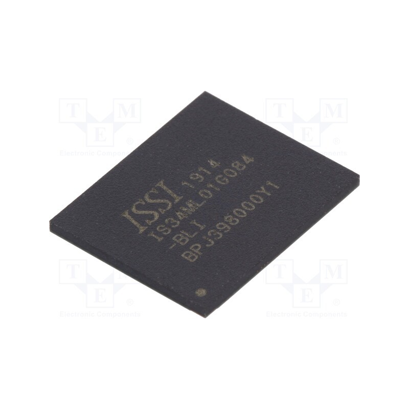10 pcs : IS34ML01G084-BLI - IC: FLASH memory, 1GbFLASH, parallel 8bit, VFBGA63, parallel