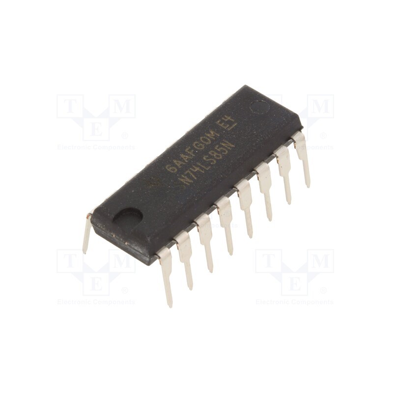 10 pcs : NTE74LS85 - IC: digital, 4bit,comparator, TTL, THT, DIP16