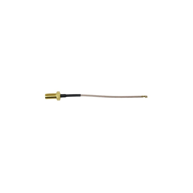 1 pcs - RF Solutions Male U.FL to Female SMA Coaxial Cable, 20cm, RG178 Coaxial, Terminated