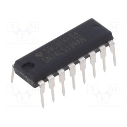 10 pcs : NTE74LS194A - IC: digital, 4bit,bidirectional,shift register, TTL, THT, DIP16