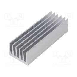 10 pcs : SK 657 100 AL - Heatsink: extruded, grilled, natural, L: 100mm, W: 36.8mm, H: 25mm