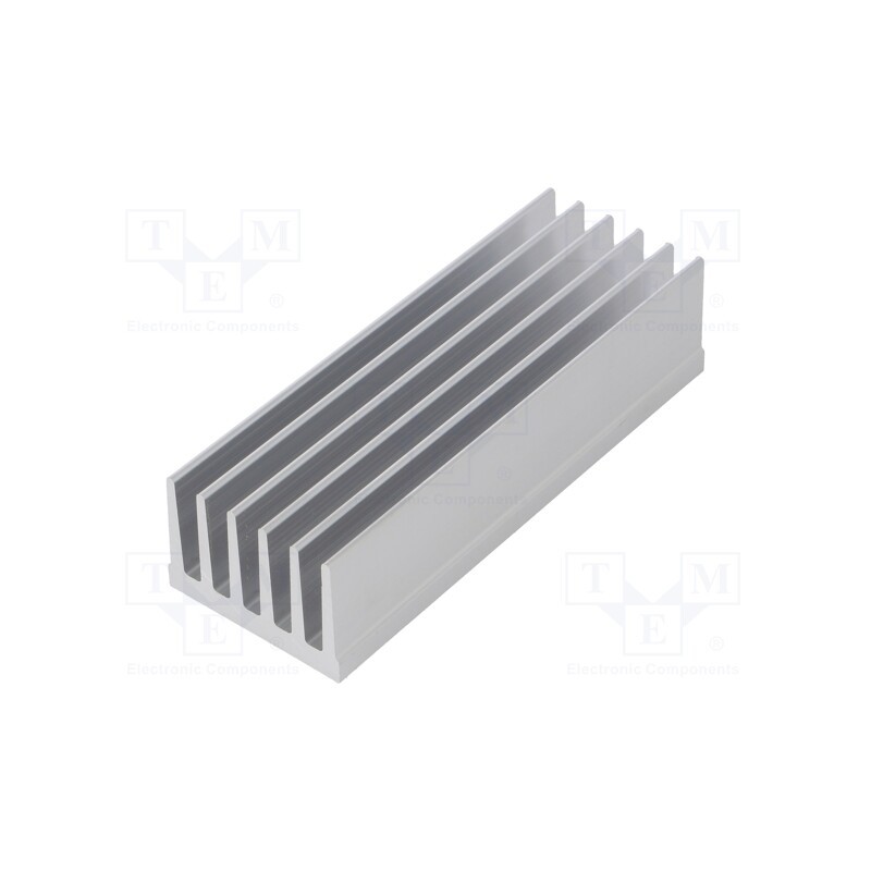 10 pcs : SK 657 100 AL - Heatsink: extruded, grilled, natural, L: 100mm, W: 36.8mm, H: 25mm