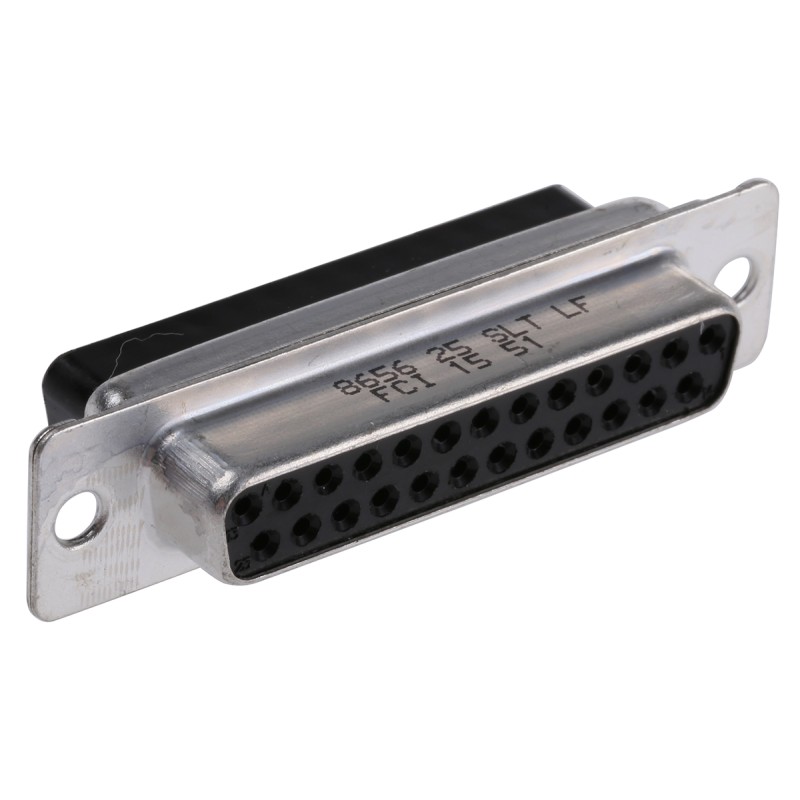 1 pcs - Amphenol ICC 8656 25 Way Cable Mount D-sub Connector Socket, 2.76mm Pitch