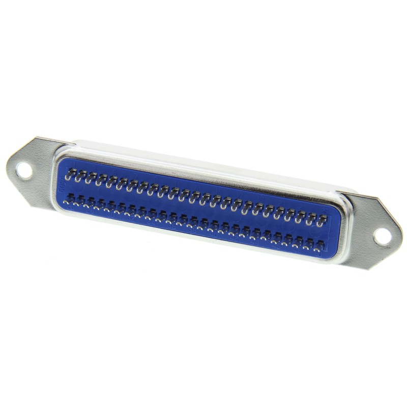 1 pcs - ASSMANN WSW Female 50 Pin Straight Through Hole SCSI Connector 2.16mm Pitch, Solder