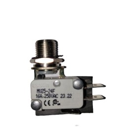 1 pcs - RS PRO Momentary Microswitch, Quick Connect Terminal, 16A @ 250V ac, SPDT, IP40