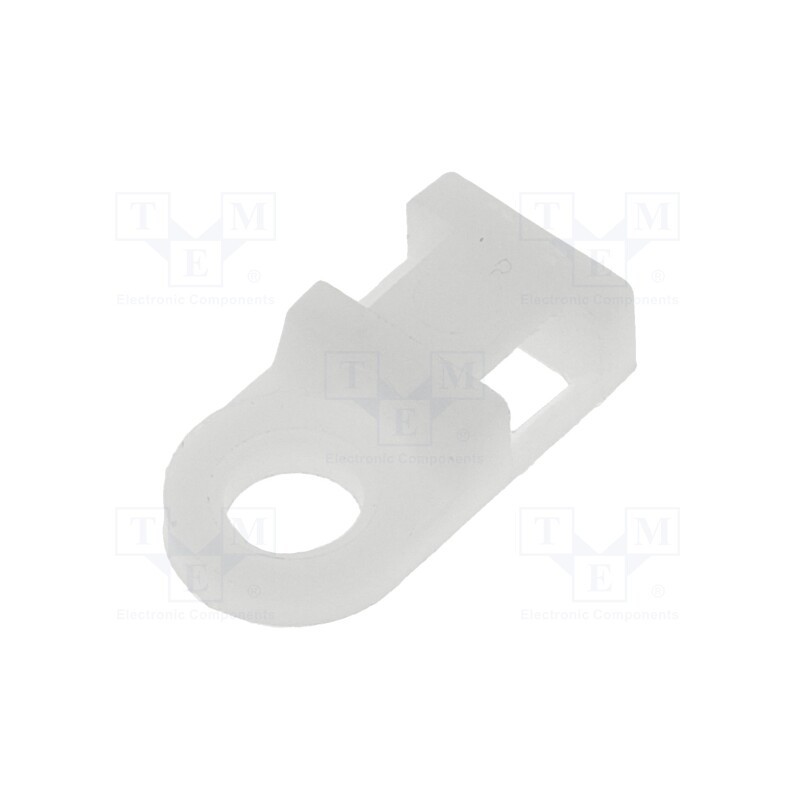 10 pcs : 91043 - Holder, screw, polyamide, natural, A: 4.8mm, B: 9.5mm, C: 19.1mm