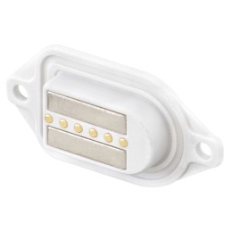 1 pcs - Rosenberger, MultiMag 6, Straight Panel Mount Female Magnetic Connector, Solder Termination