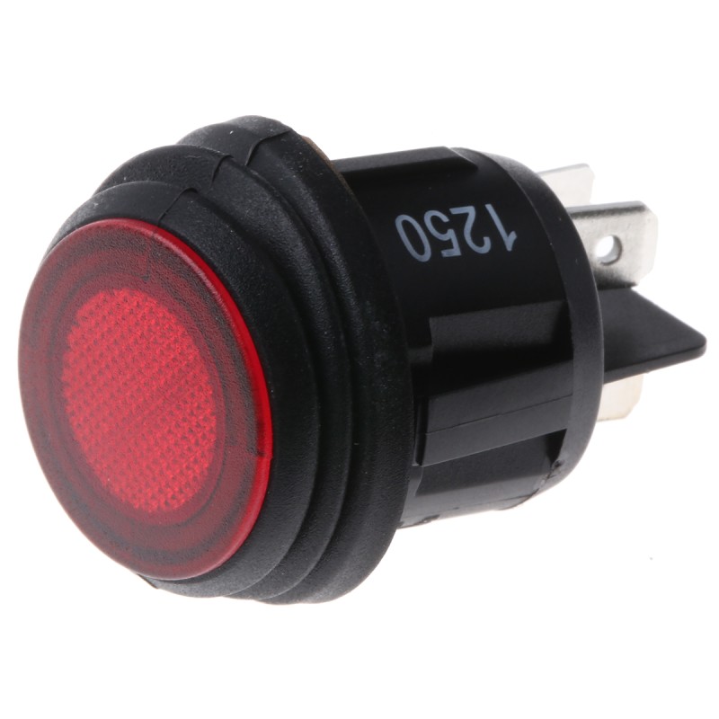 1 pcs - ZF Illuminated DPST, On-None-Off Rocker Switch Panel Mount