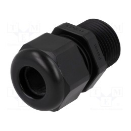 10 pcs : HSK-L M20 RAL9005 99850 - Cable gland, with long thread, M20, 1.5, IP68, polyamide, black