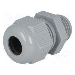10 pcs : HT M16 RAL7001 92668 - Cable gland, M16, 1.5, IP68, polyamide, dark grey, HELUTOP HT-M