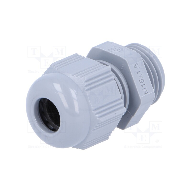 10 pcs : HT M16 RAL7001 93924 - Cable gland, M16, 1.5, IP68, polyamide, dark grey, HELUTOP HT-M