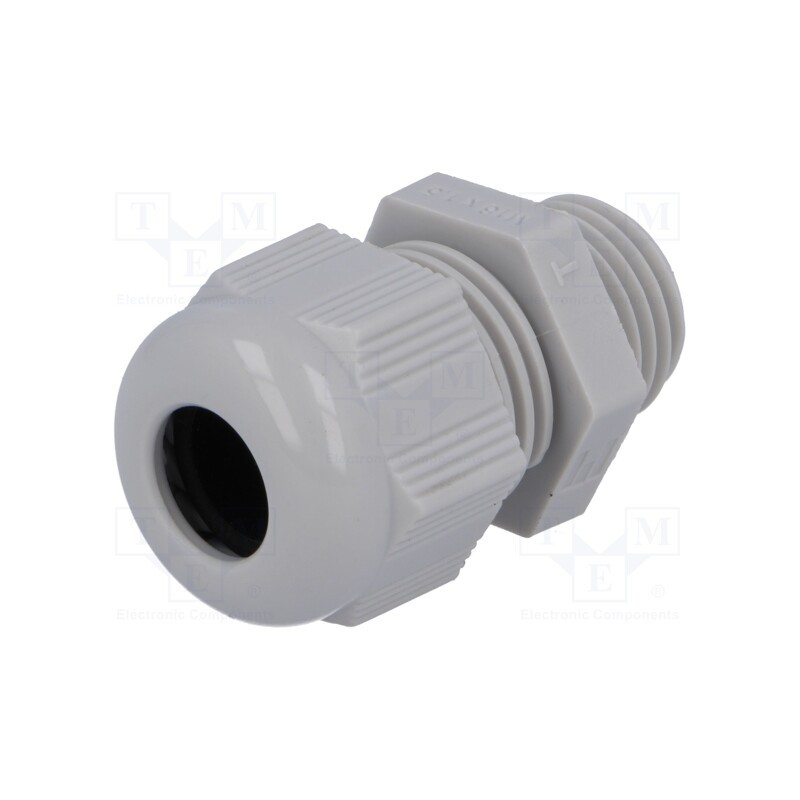 10 pcs : HT M16 RAL7035 92667 - Cable gland, M16, 1.5, IP68, polyamide, grey, HELUTOP HT-M