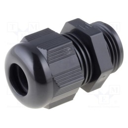 10 pcs : HT PG11 RAL9005 - Cable gland, PG11, IP68, polyamide, black, HELUTOP HT-PG