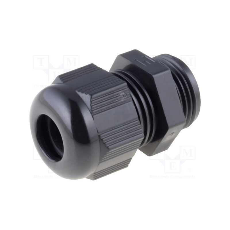 10 pcs : HT PG11 RAL9005 - Cable gland, PG11, IP68, polyamide, black, HELUTOP HT-PG