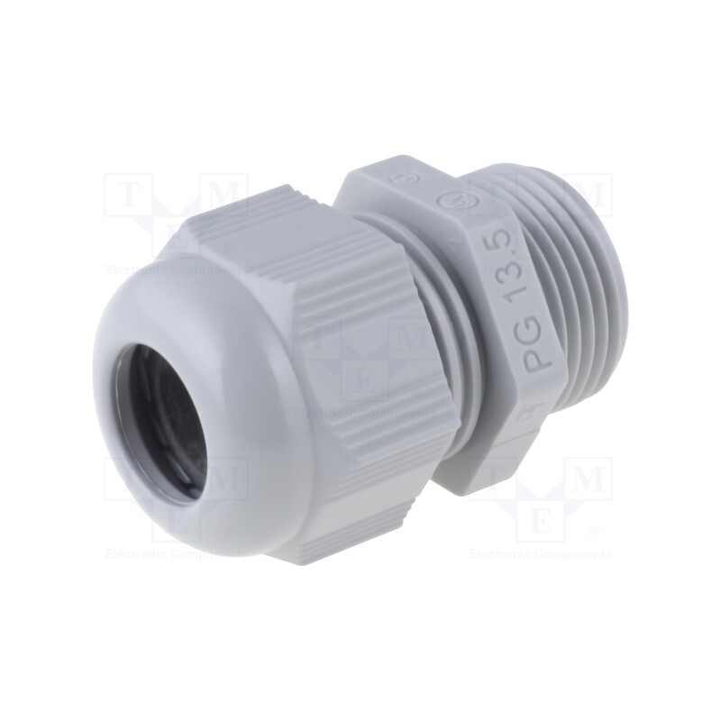10 pcs : HT PG7 RAL7001 - Cable gland, PG7, IP68, polyamide, dark grey, HELUTOP HT-PG