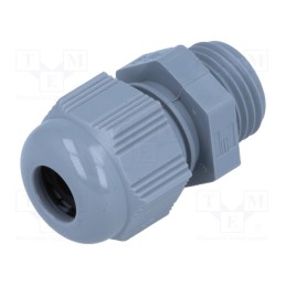 10 pcs : HT PG9 RAL7001 - Cable gland, PG9, IP68, polyamide, dark grey, HELUTOP HT-PG