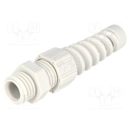 10 pcs : HT-K M12 RAL7035 - Cable gland, with strain relief, M12, 1.5, IP68, polyamide, grey