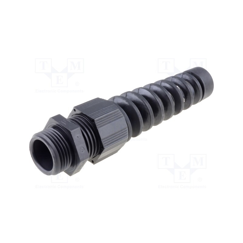 10 pcs : HT-K M12 RAL9005 - Cable gland, with strain relief, M12, 1.5, IP68, polyamide, black