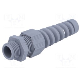 10 pcs : HT-K M16 RAL7001 - Cable gland, with strain relief, M16, 1.5, IP68, polyamide