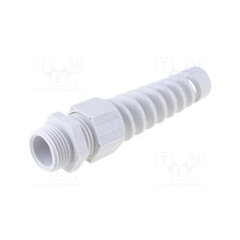 10 pcs : HT-K M20 RAL7035 - Cable gland, with strain relief, M20, 1.5, IP68, polyamide, grey