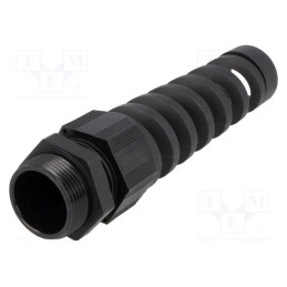 10 pcs : HT-K PG21 RAL9005 - Cable gland, with strain relief, PG21, 1.5, IP68, polyamide, black