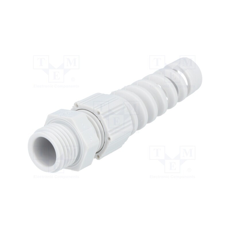 10 pcs : HT-K PG7 RAL7035 - Cable gland, with strain relief, PG7, 1.5, IP68, polyamide, grey