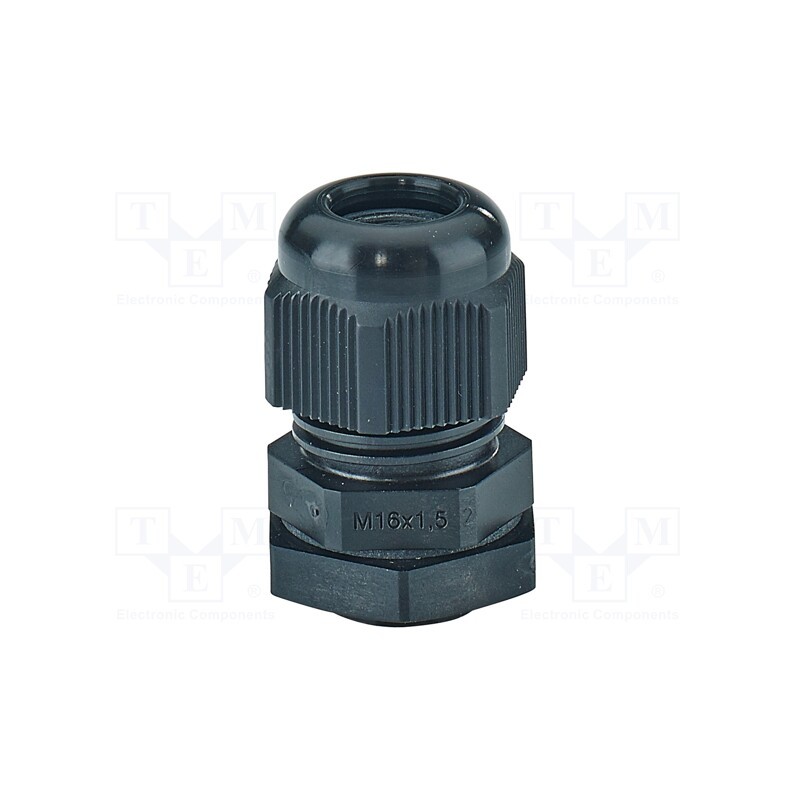 10 pcs : 36000166 - Cable gland, M16, 1.5, IP66,IP67, polyamide, black