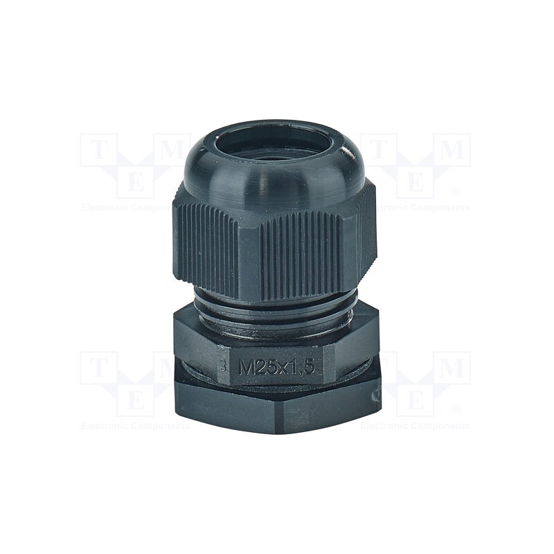 10 pcs : 36000196 - Cable gland, M25, 1.5, IP66,IP67, polyamide, black