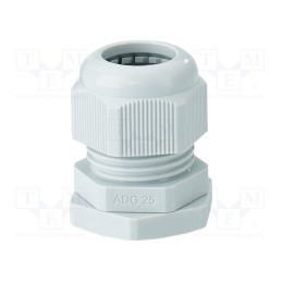 10 pcs : 36001079 - Cable gland, M25, 1.5, IP66, polyamide, light grey